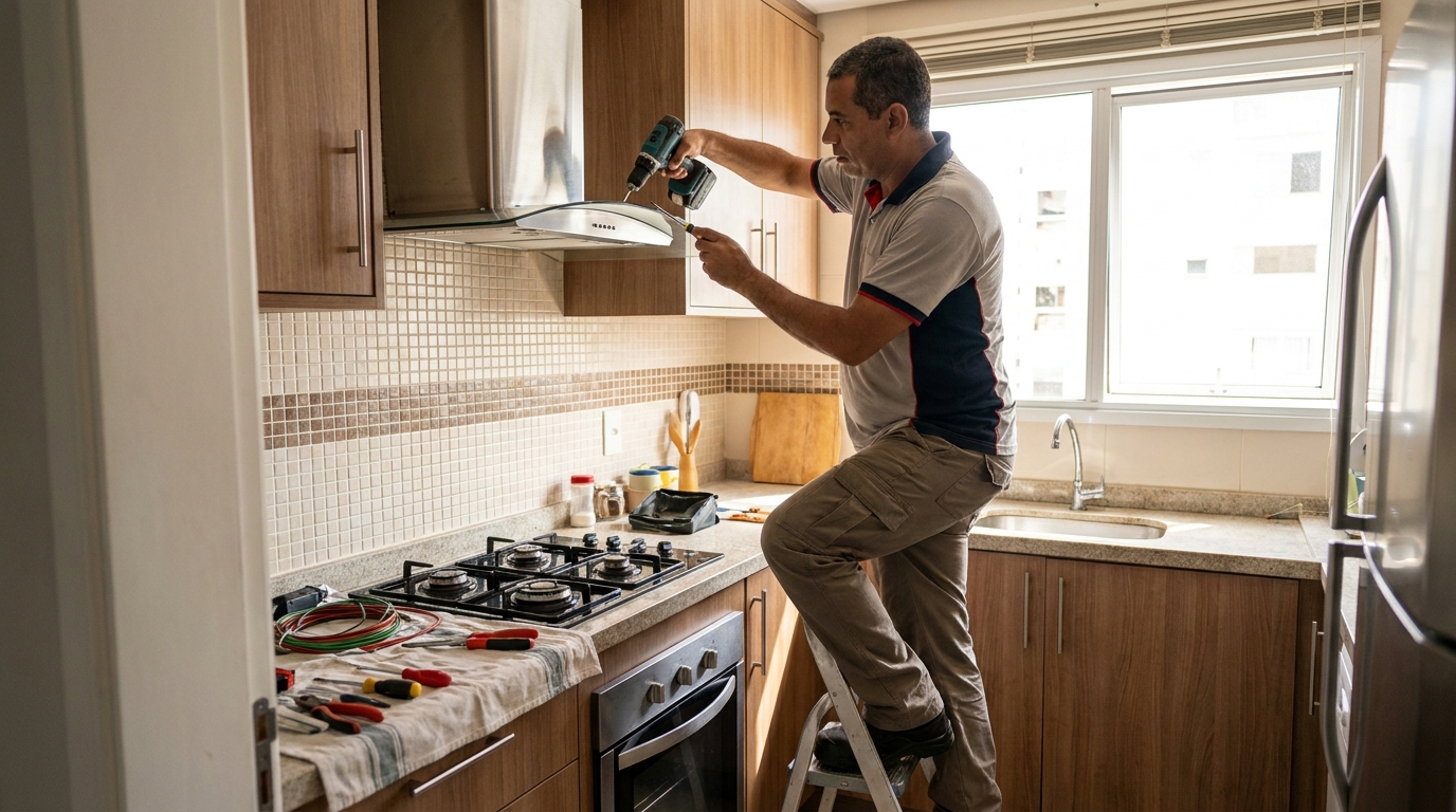 Instalação de Exaustor em Marília‑SP